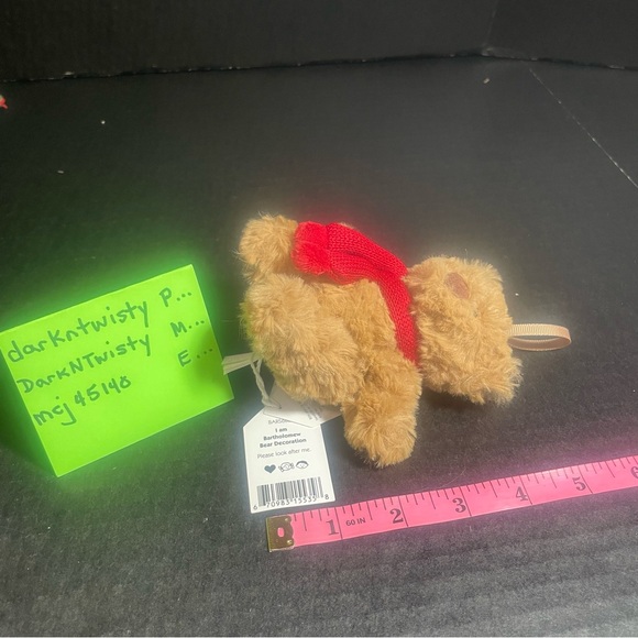 RETIRED BNWT Jellycat Bartholomew Bear Decoration plush ornament - Picture 8 of 12